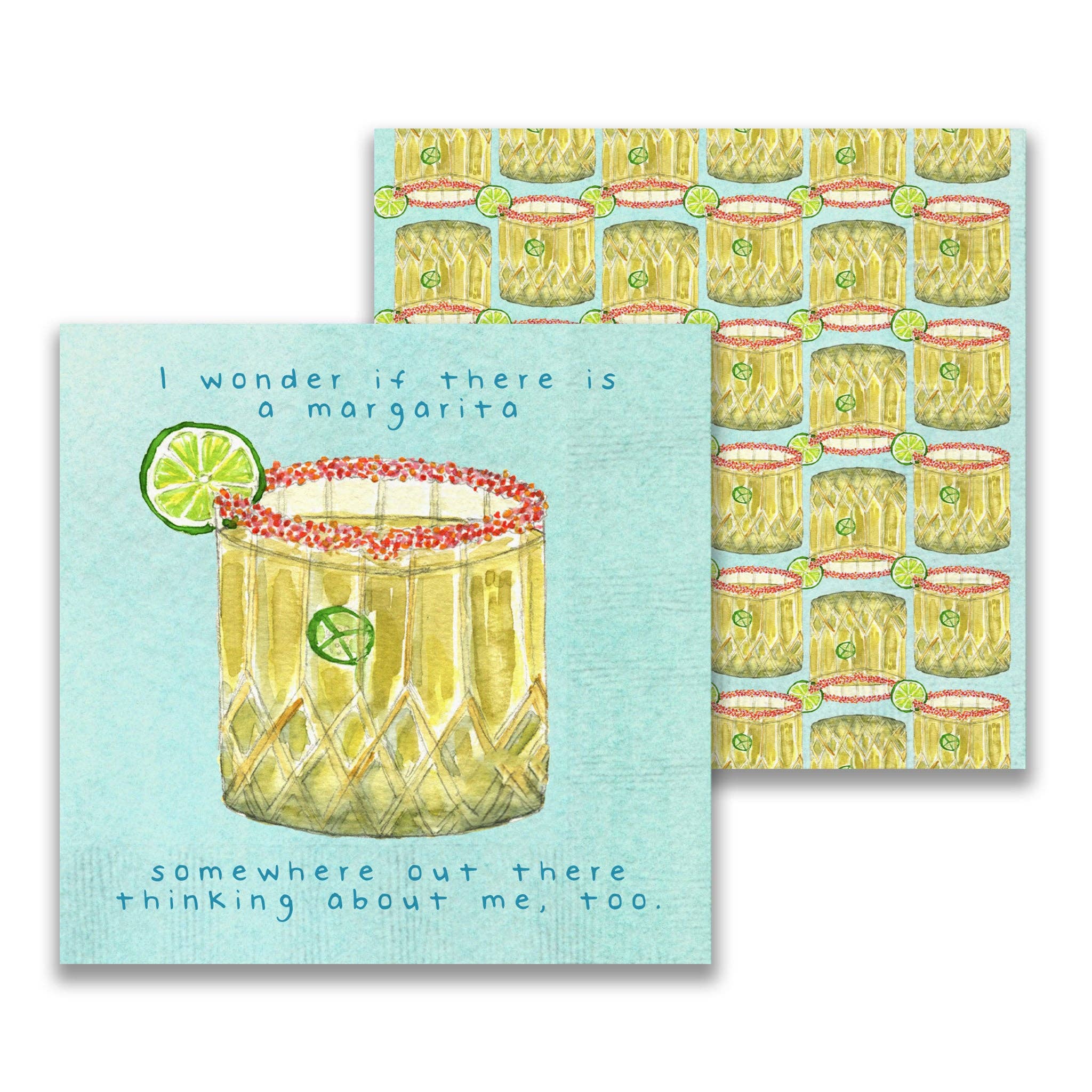Margarita Somewhere Cocktail Napkin