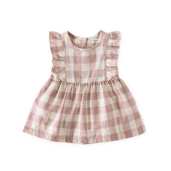 PEHR | Checkmate Flutter Dress - Iris