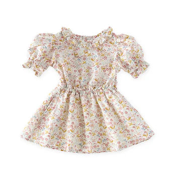 PEHR | Ruffle Puff Sleeve Dress - Floret