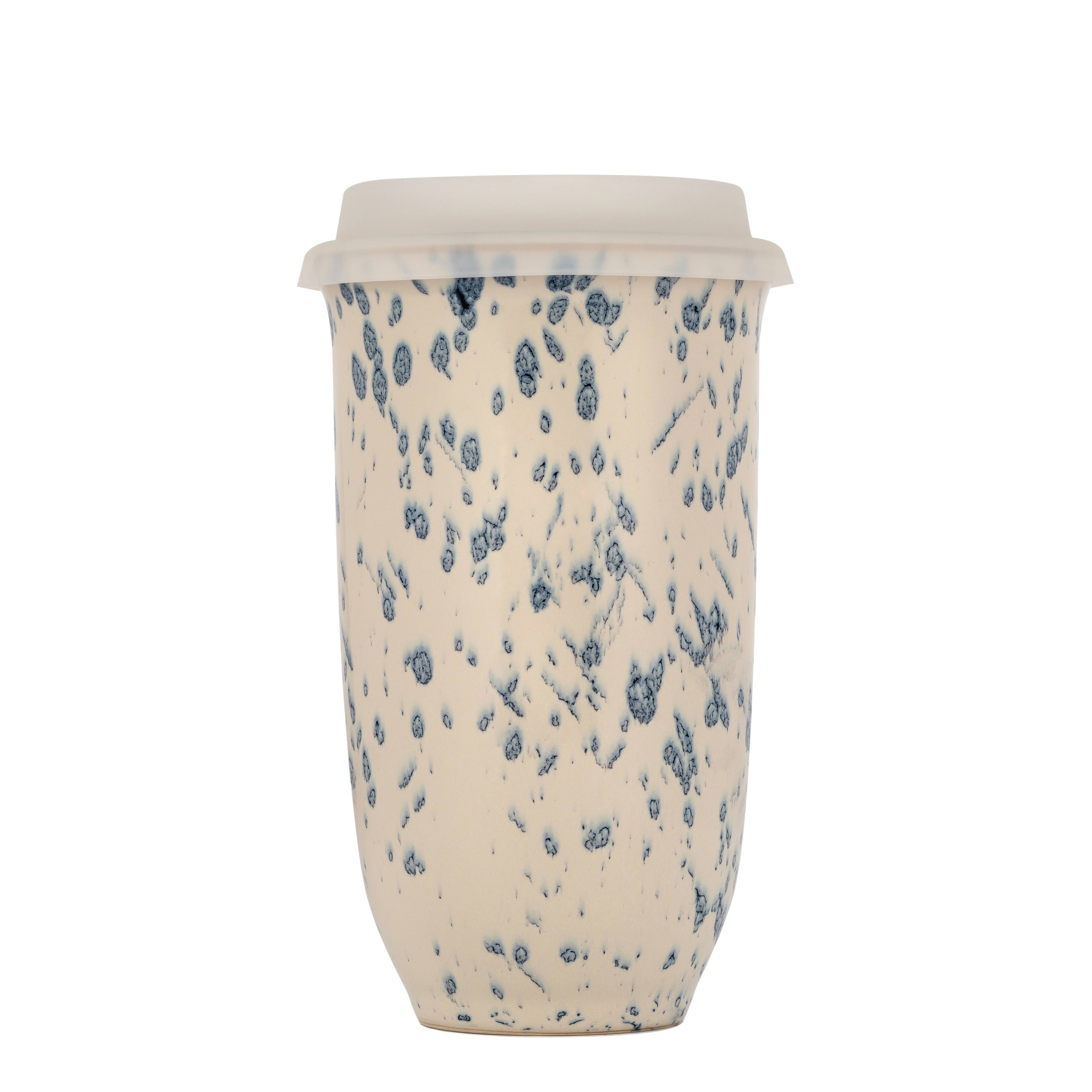 16oz Ceramic Travel Mug with Lid & Sleeve