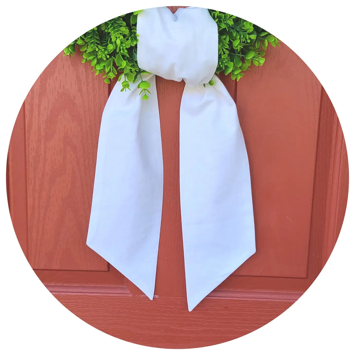 White Wreath Sash