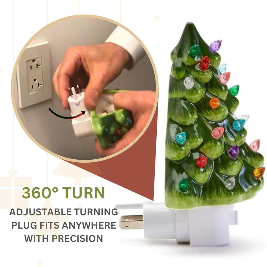 Twos Company | Vintage Christmas Tree Nightlight