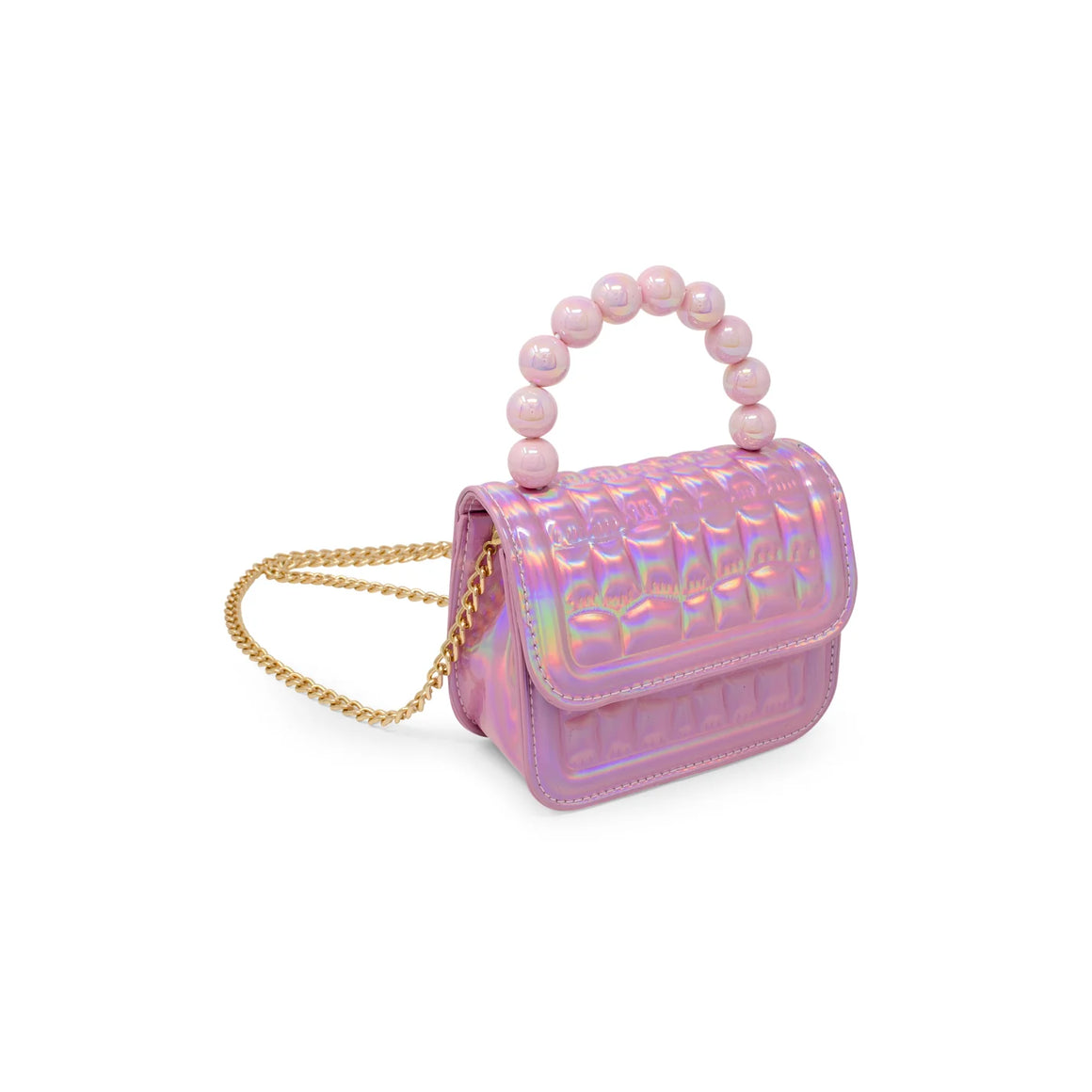 Zomi Gems || Mini Glam Quilted Pearl Handle Purse