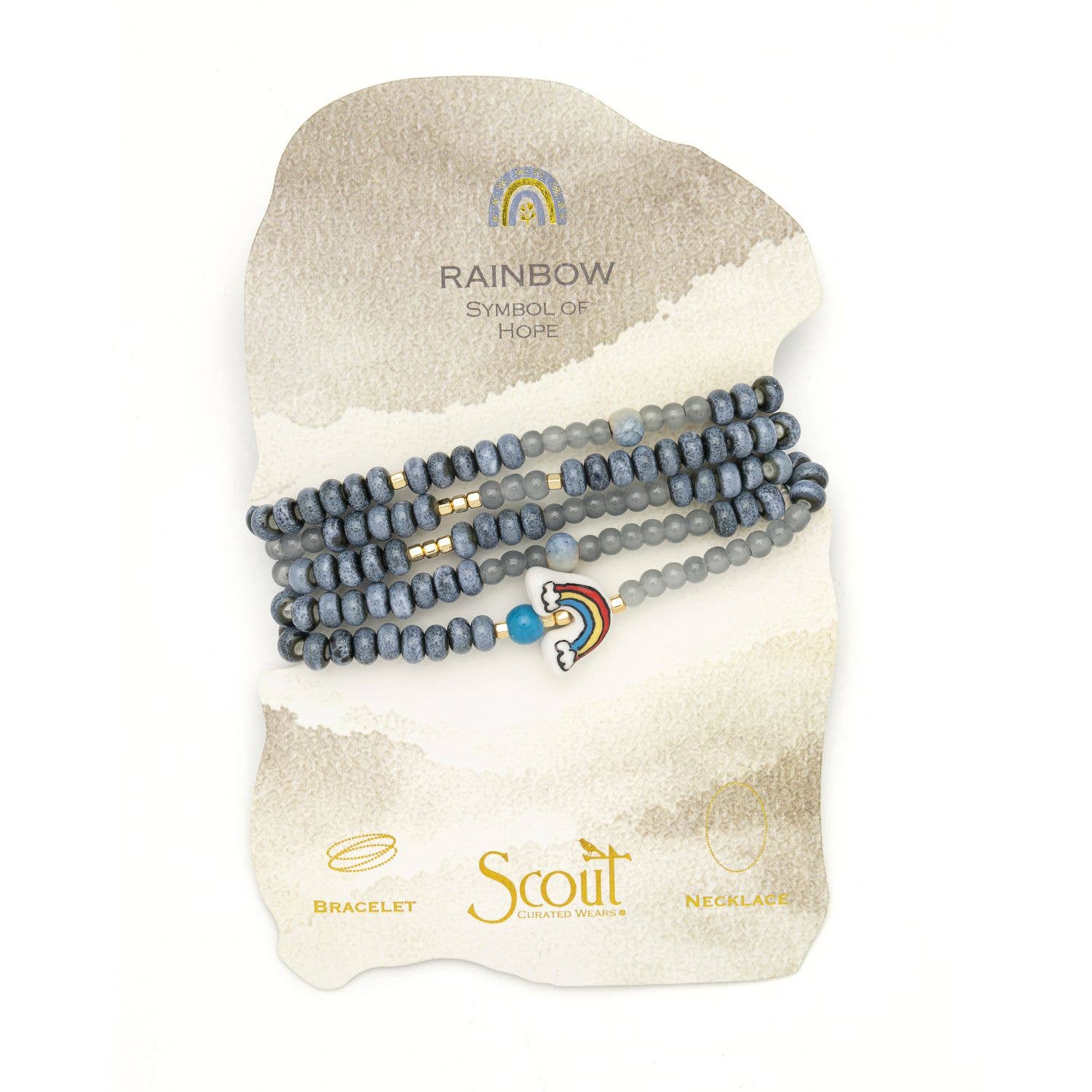 Scout Curated Wears Ceramic Bead Wrap Bracelet/Necklace