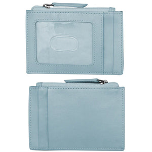 ili New York | Leather I.D. and Credit Card Holder w/ Zip Pocket