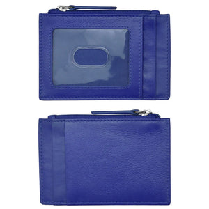 ili New York | Leather I.D. and Credit Card Holder w/ Zip Pocket