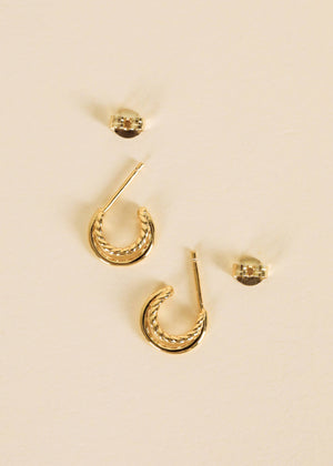 JaxKelly || Double Gold Hoop