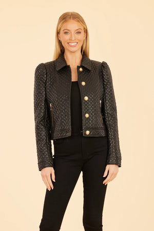 Dolce Cabo | Quilted Puff Shoulder Blazer