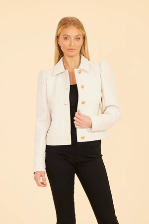 Dolce Cabo | Quilted Puff Shoulder Blazer