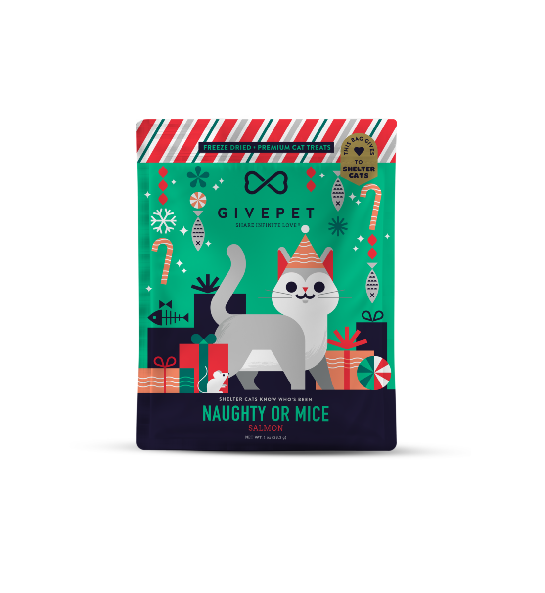 GIVEPET | Naughty or Mice Holiday Cat Treats