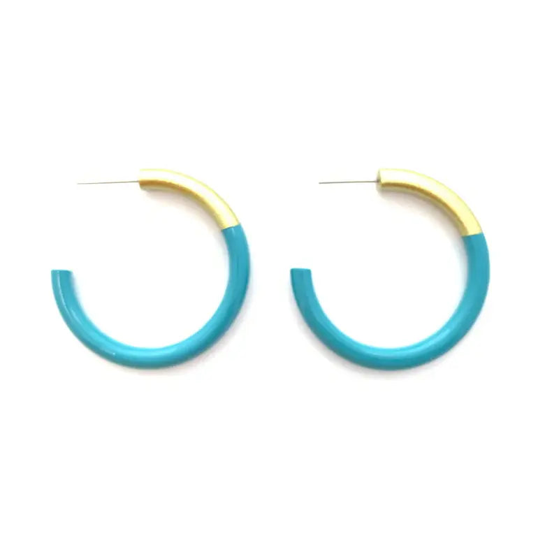 Medium Liz Hoop Earrings - 1.5''