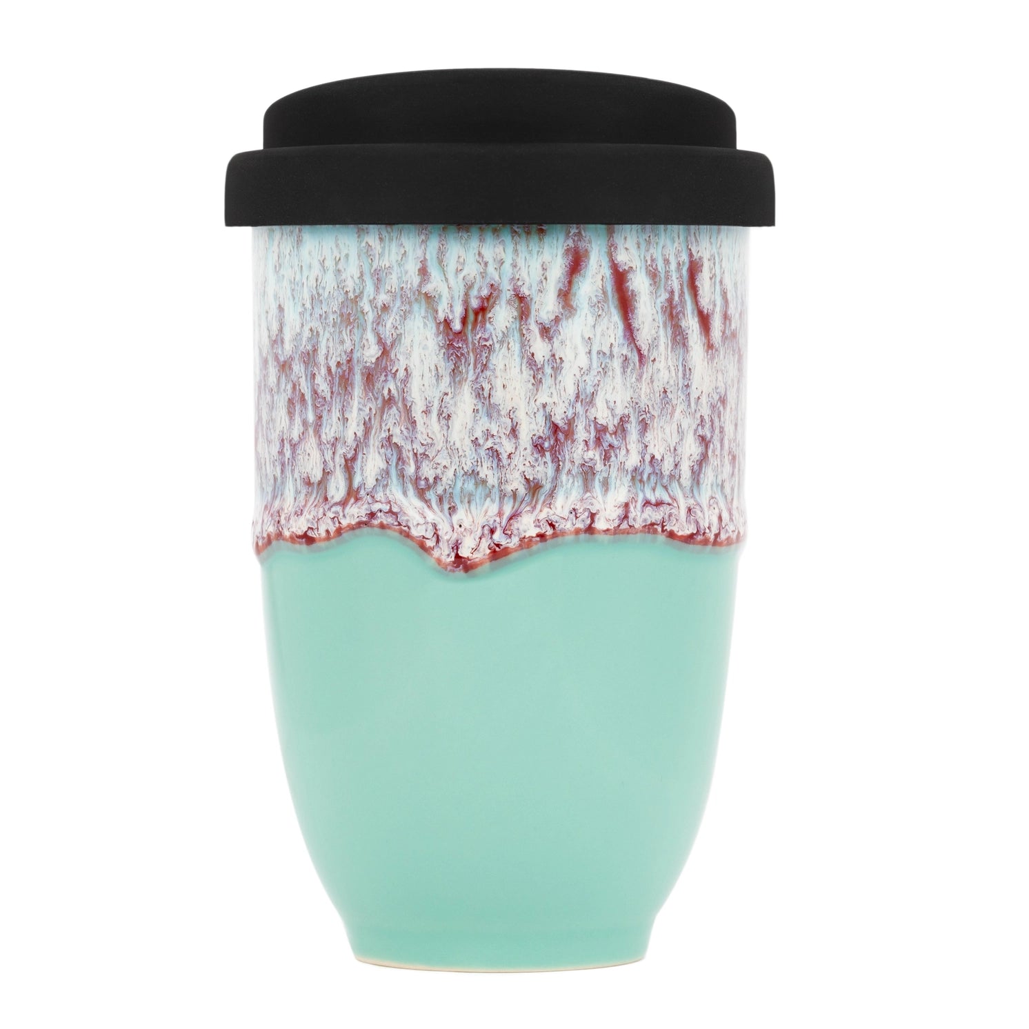 12oz Ceramic Mug with Sleeve and Lid