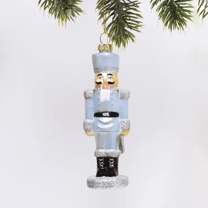 8 Oak Lane | Nutcracker Blue Glass Ornament