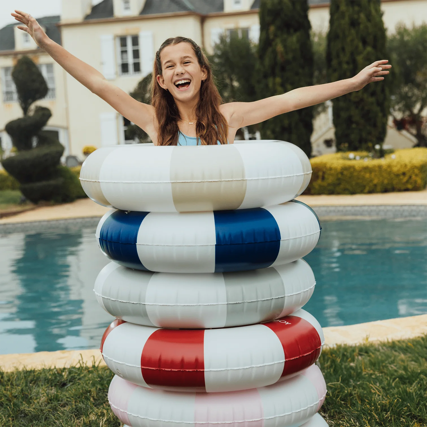 Kids Vintage Tube Float - Tan, 34"