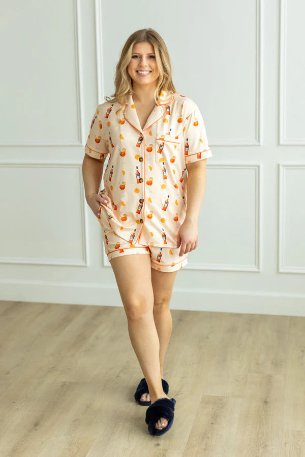 Aperol Spritz Short Sleeve Lounge Set