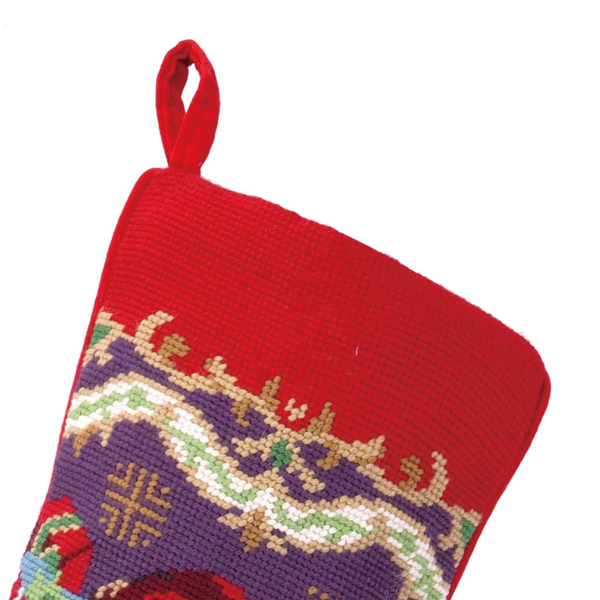 Christmas Santa Needlepoint Stocking
