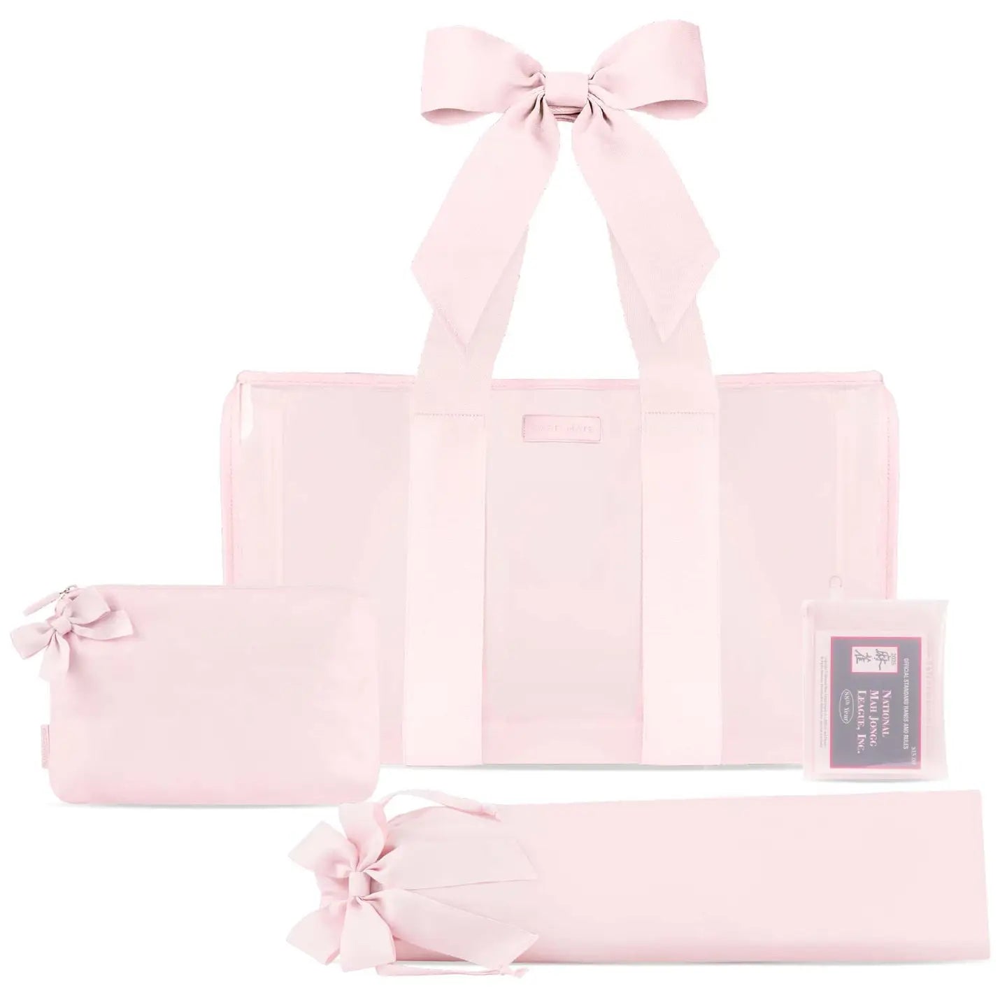 Case-Mate Mahjong Jelly Tote - Ballet Pink Bow