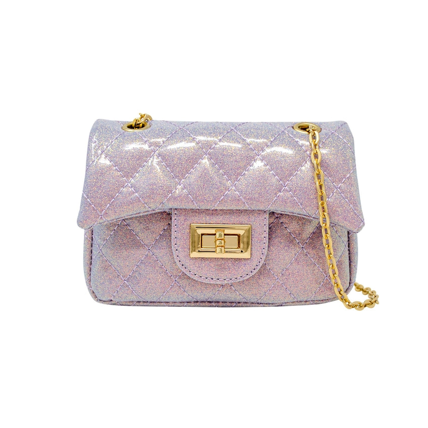 Zomi Gems | Classic Quilted Sparkle Mini Handbag