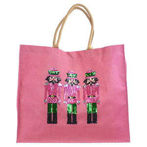 Royal Standard | Nutcracker Sequin Carryall Tote Pink