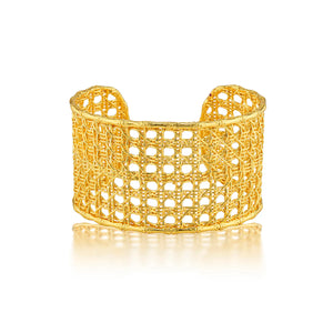 Capucine de Wulf| Veranda Caning Gold Cuff Bracelet