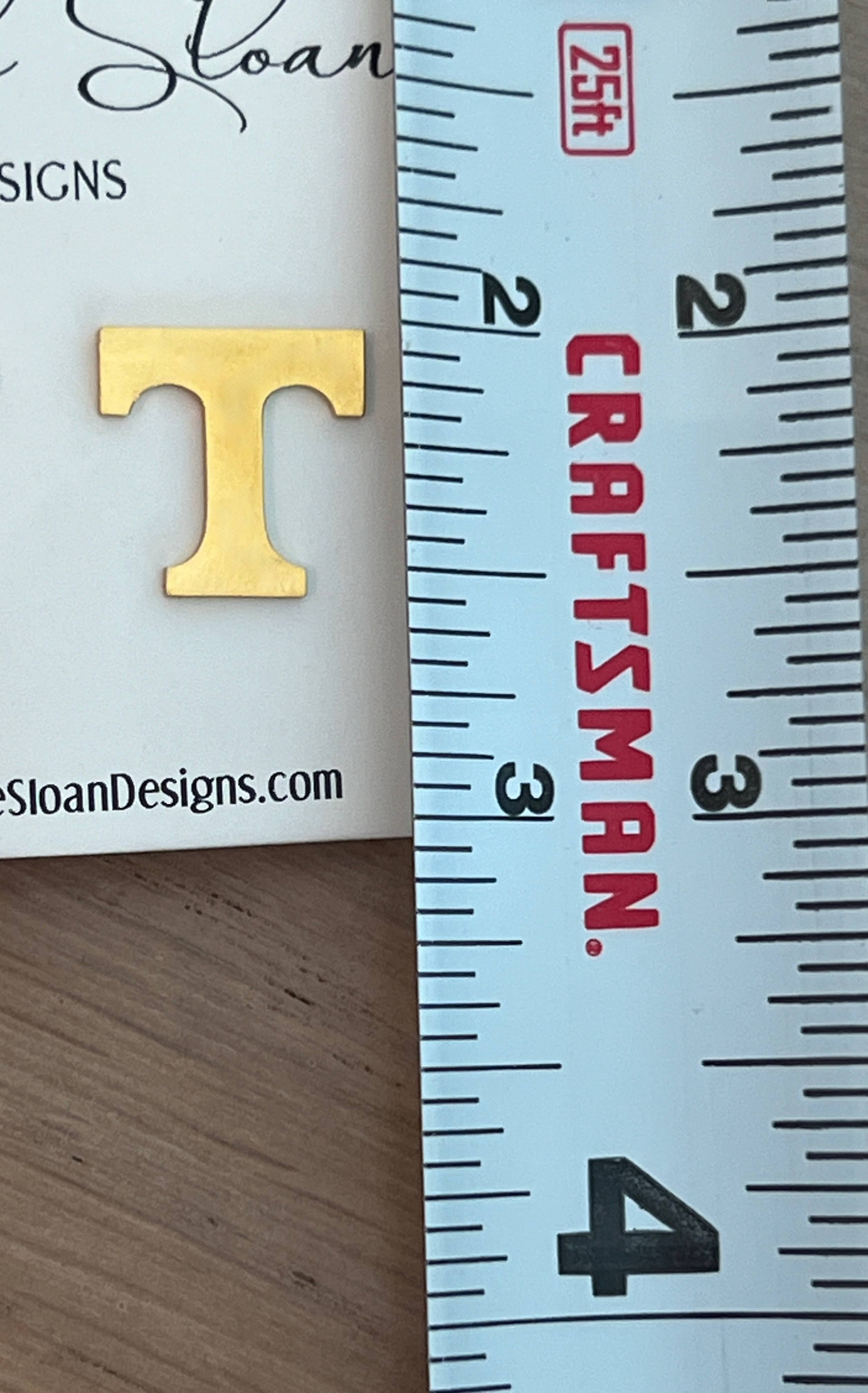 University of Tennessee Gift T Earrings  Hypoallergenic