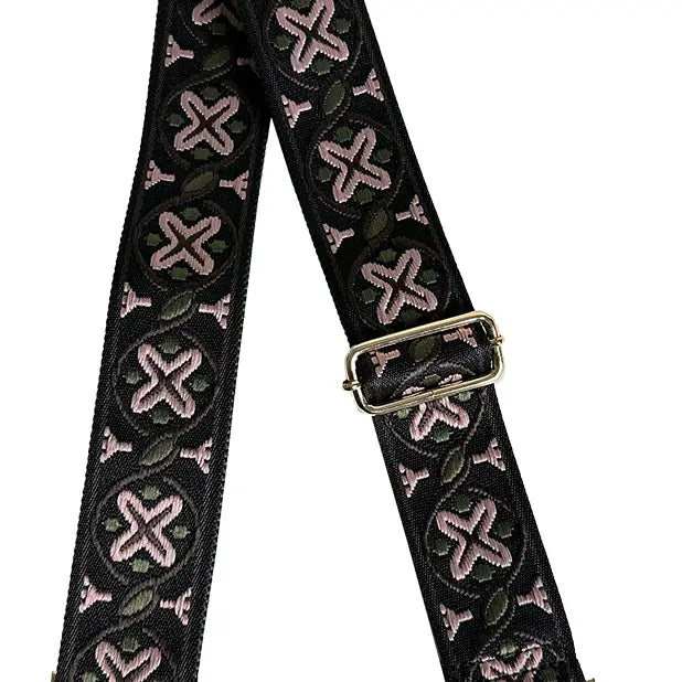 XO EMBROIDERED BAG STRAPS