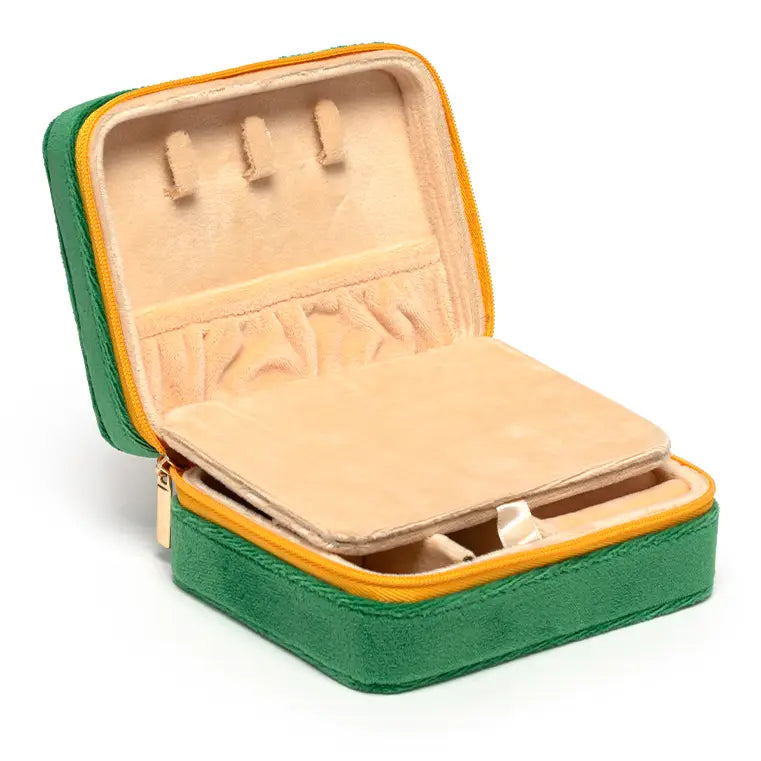 CHAMPAGNE JEWELRY ZIP CASE
