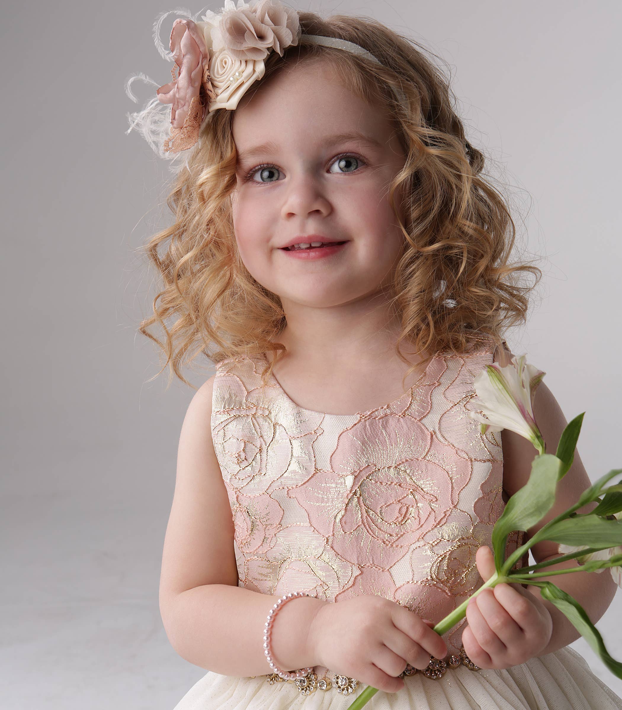 Sterling Silver Jami Pink Pearl Baby Girl & Children's Bracelet