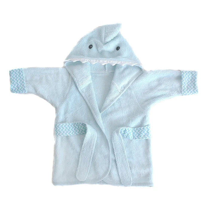 Mon Ami | Shark Bamboo Blue Terry Robe