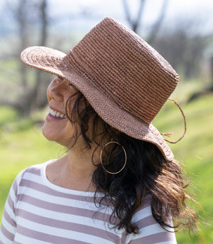 3" Brim Bolero Crochet Straw Sun Hats