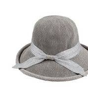 Grey Raffia Hat
