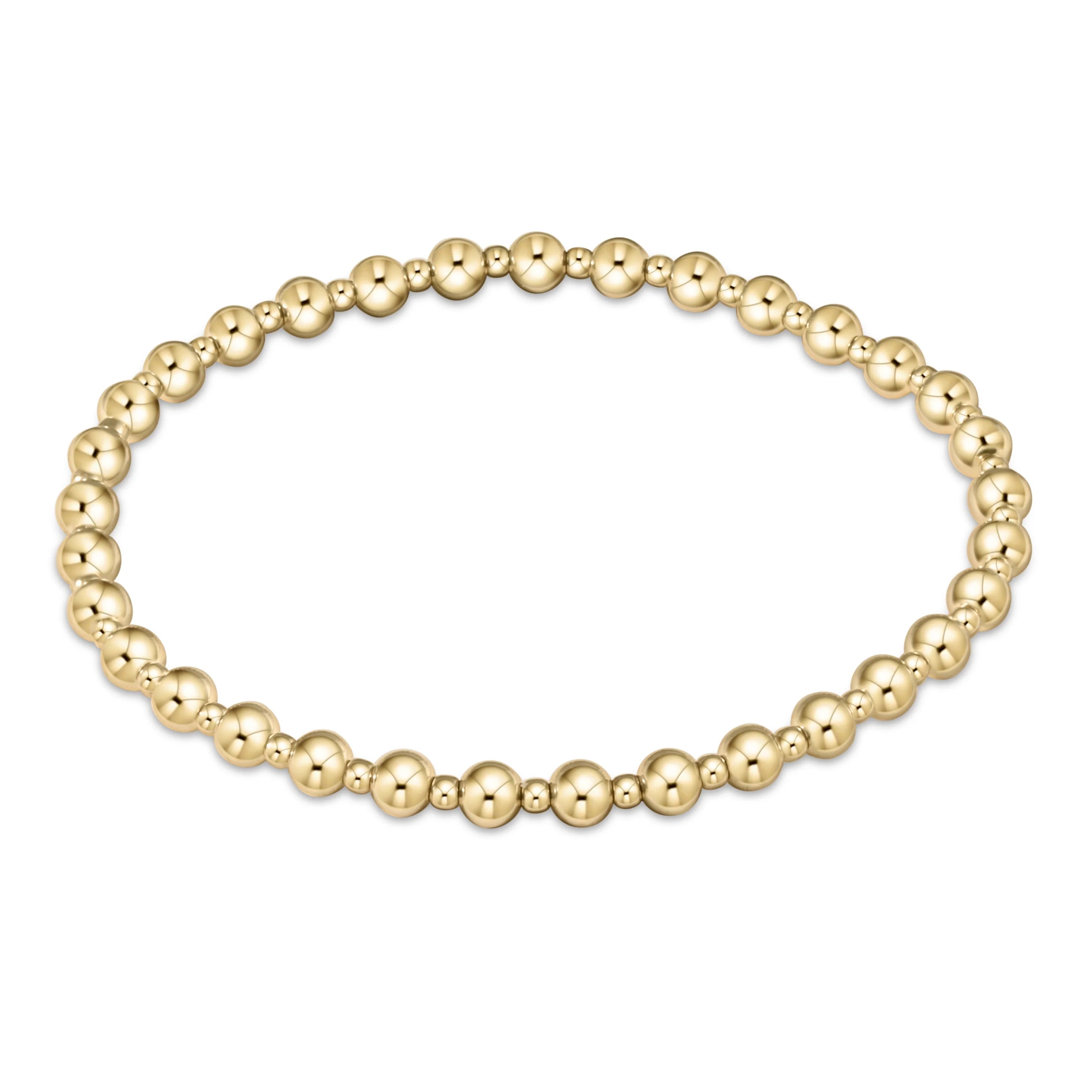Grateful Gold 4mm Bead Bracelet