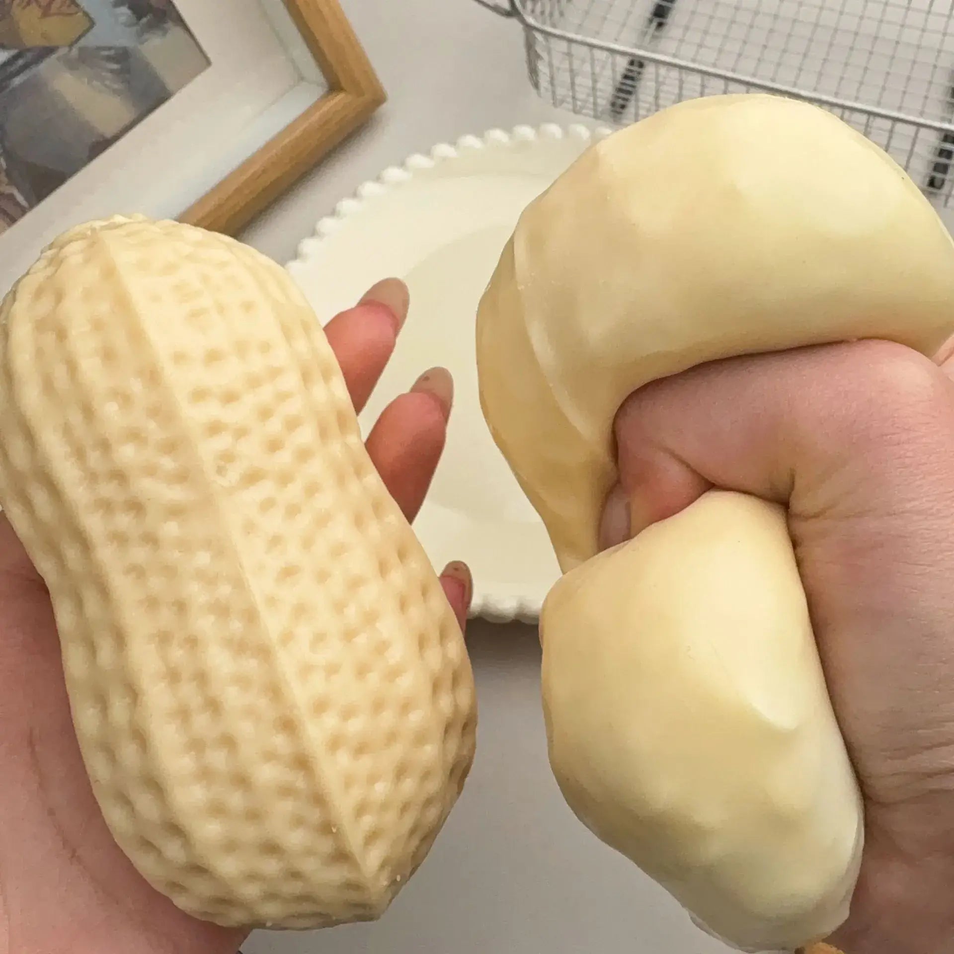 Crunchy Peanut Brick-Filled Squishy Toy