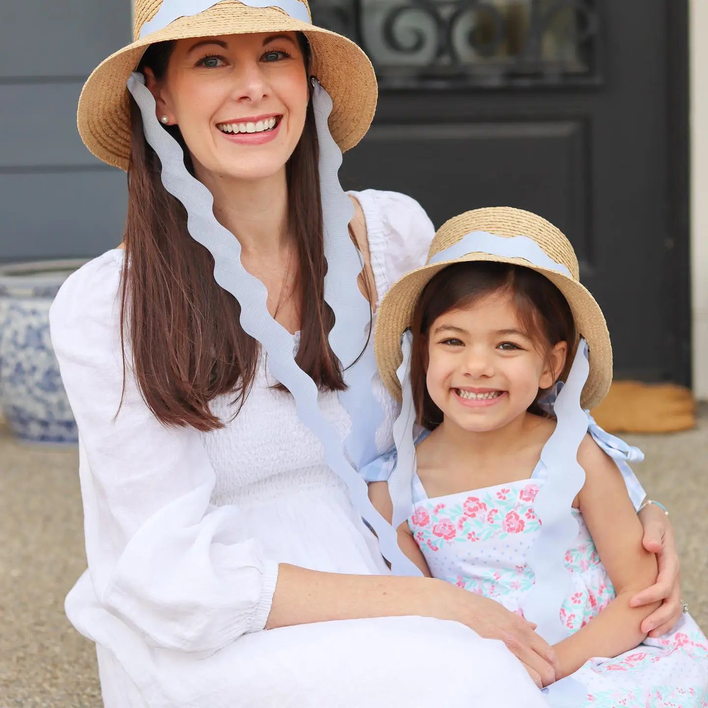 Bits and Bows | Harbor Hat with Scalloped Ribbon - Adult