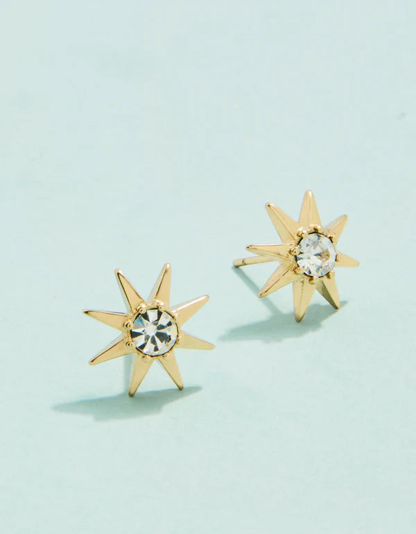 Spartina | Star Bright Stud Earrings Crystal/Star