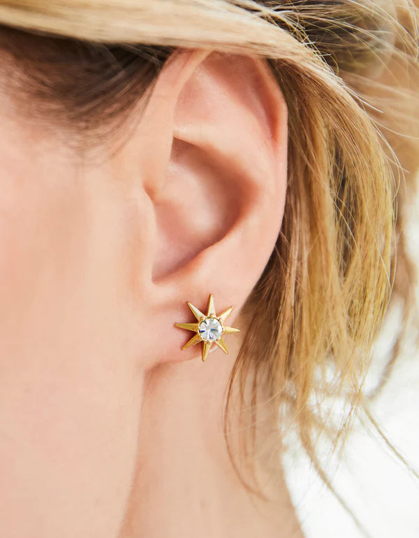 Spartina | Star Bright Stud Earrings Crystal/Star