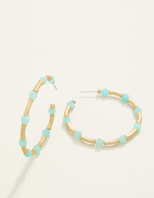 Spartina 449 | Calm Waters Amazonite Hoop Earrings