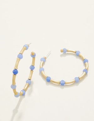 Spartina | Calm Waters Hoop Earrings Blue Aventurine