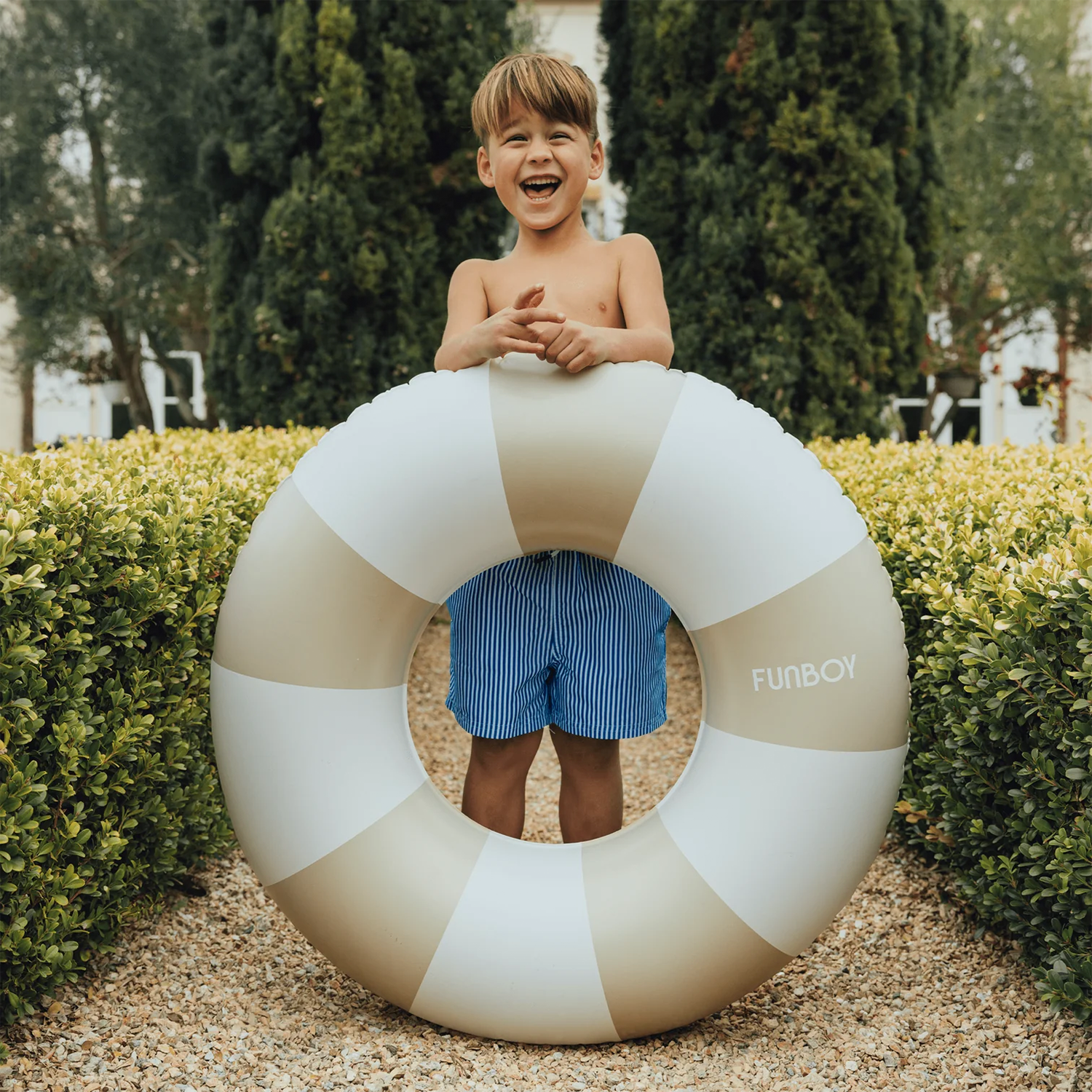 Kids Vintage Tube Float - Tan, 34"