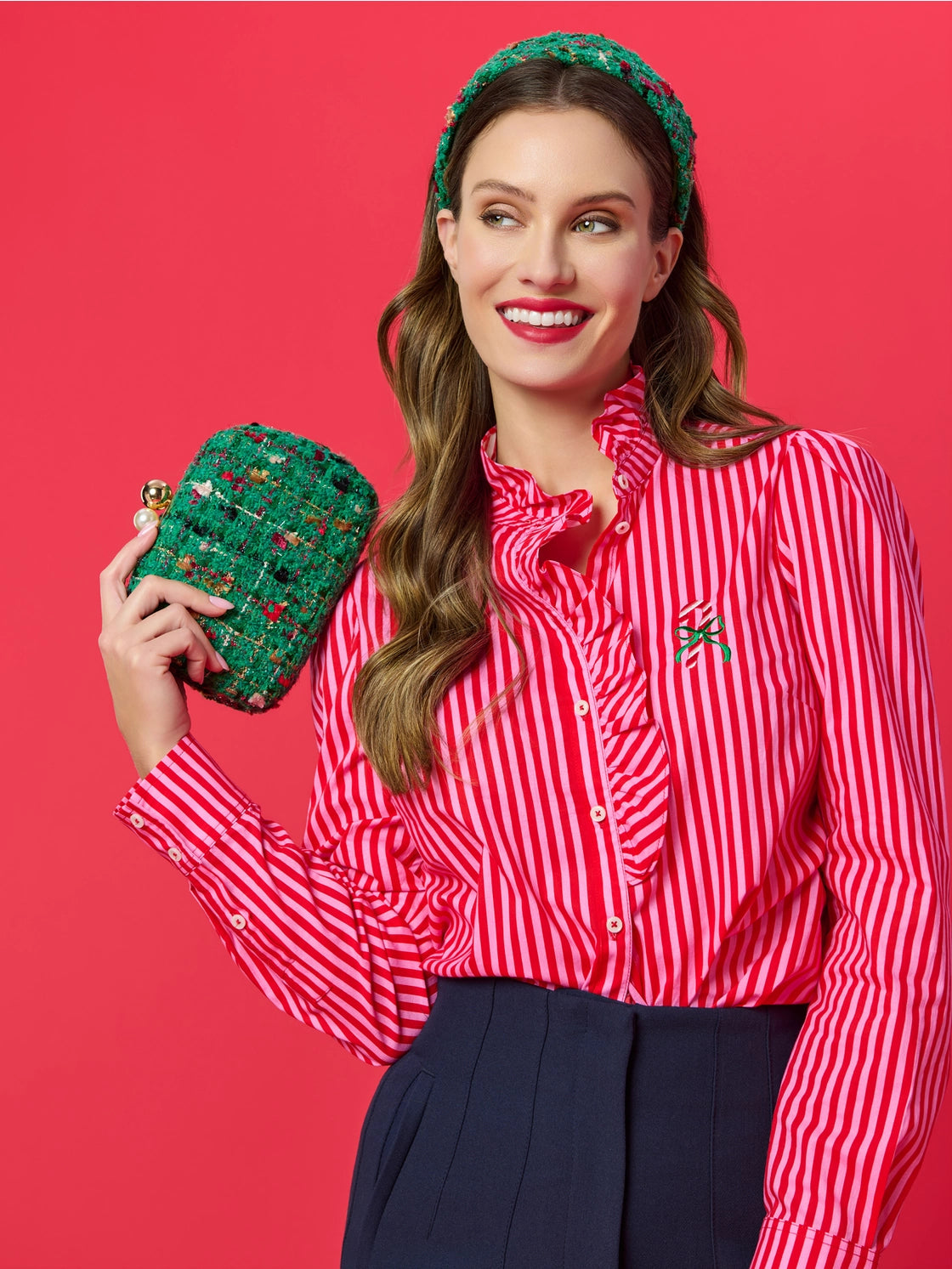 Holiday Ruffle Blouses