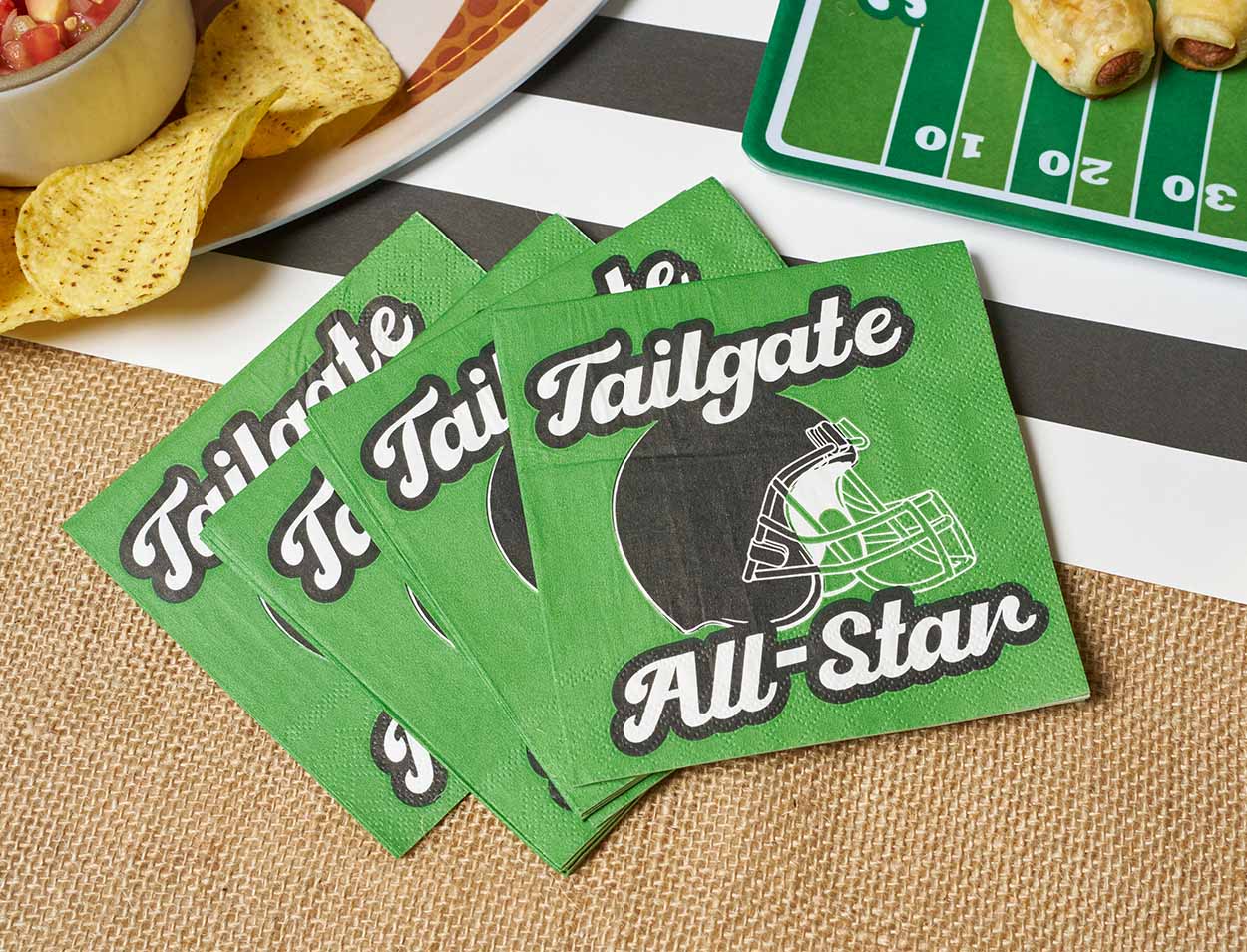 Sophistiplate | Tailgate Football All Star Cocktail Napkiin