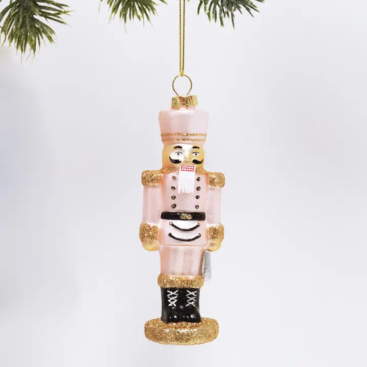 8 Oak Lane | Nutcracker Pink Glass Ornament