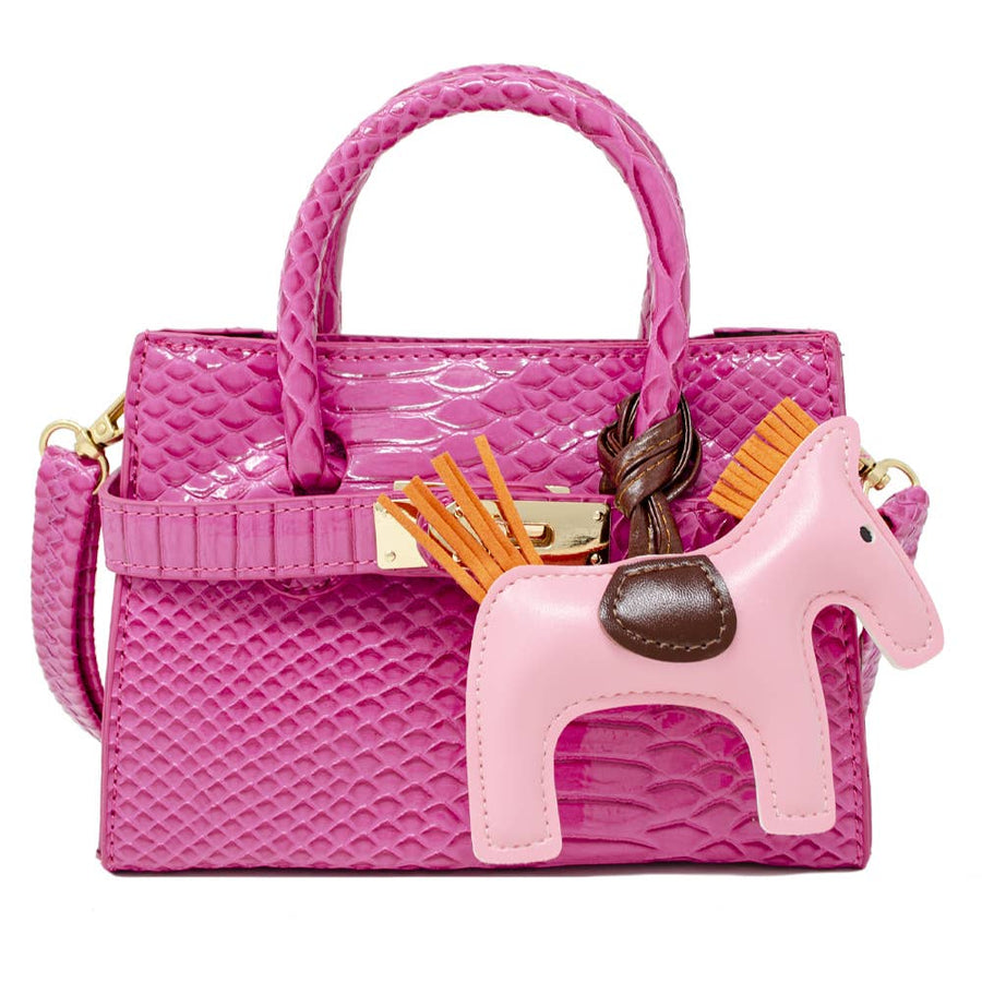 ★TOUT Y EST★ SCARLET sheepskin clutch 2 color CW015 HANDBAGS - Charlotte's Web Monogramming & Gifts