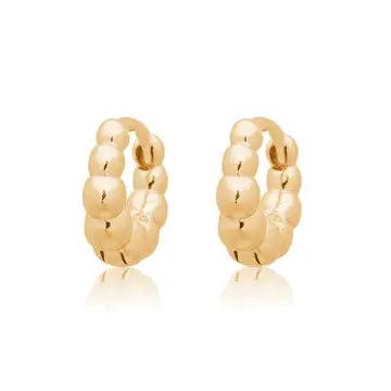 Plain Huggie Hoop Earrings