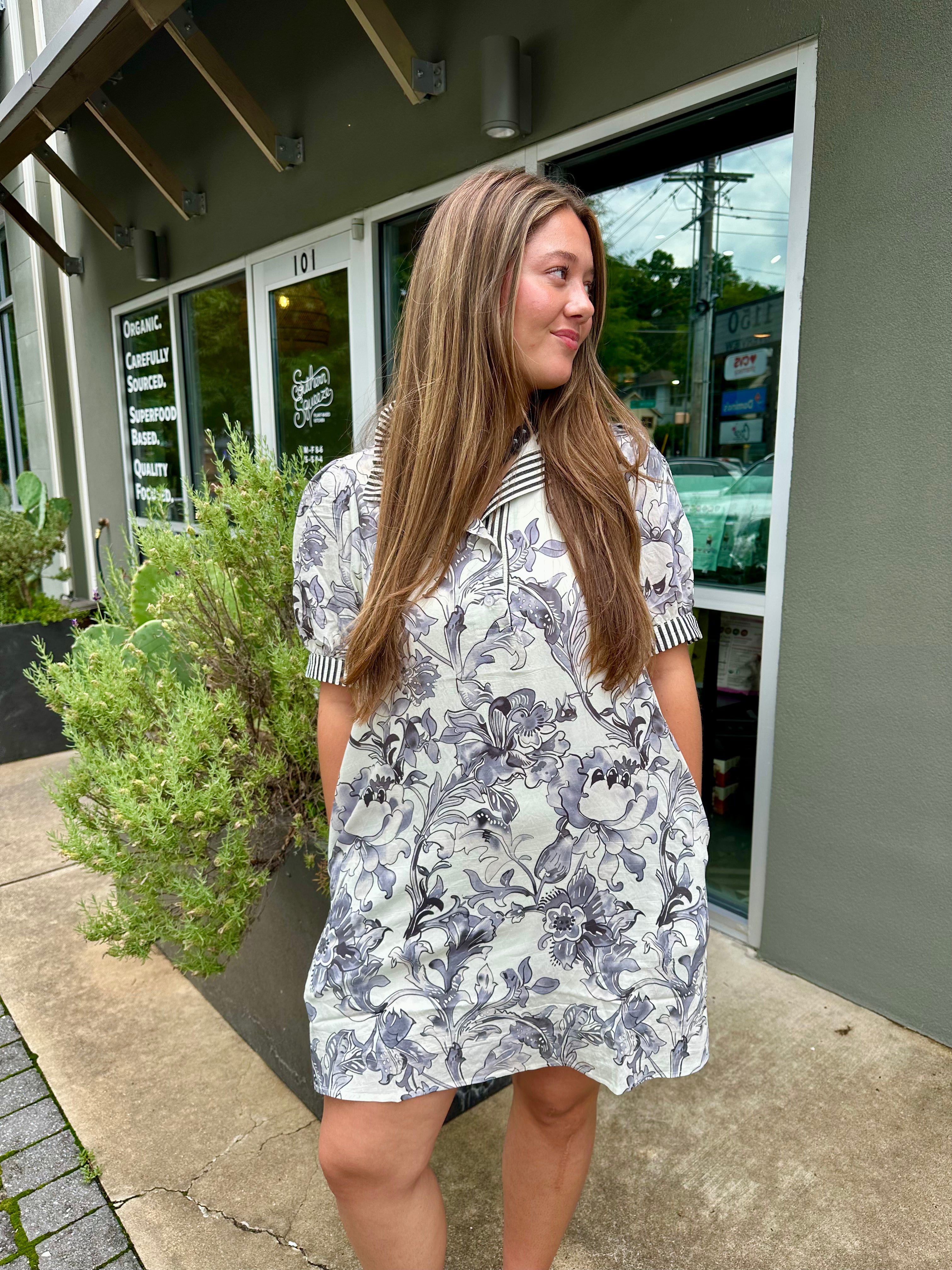 Jodie Tropical Floral Dress