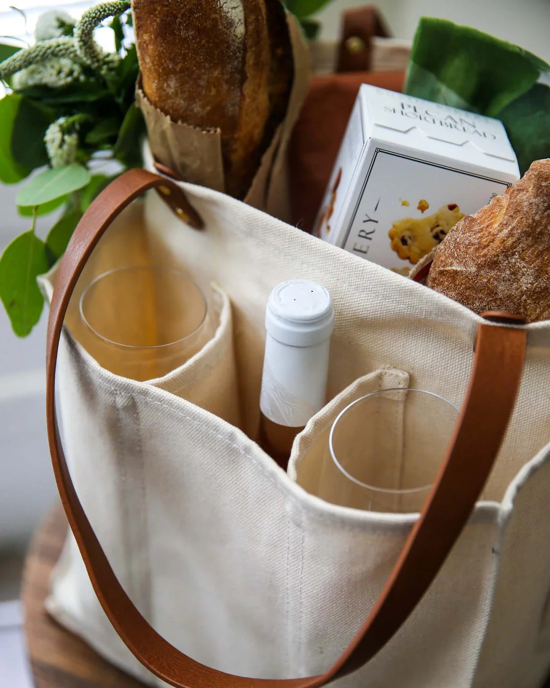 CapaBunga Multi-Pocket Canvas Market Tote