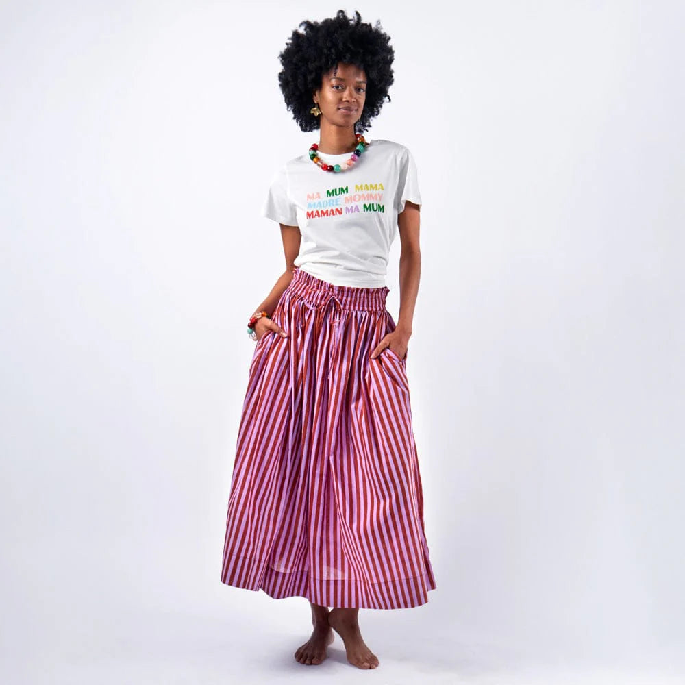 Keaton Stripe Skirt - One Size