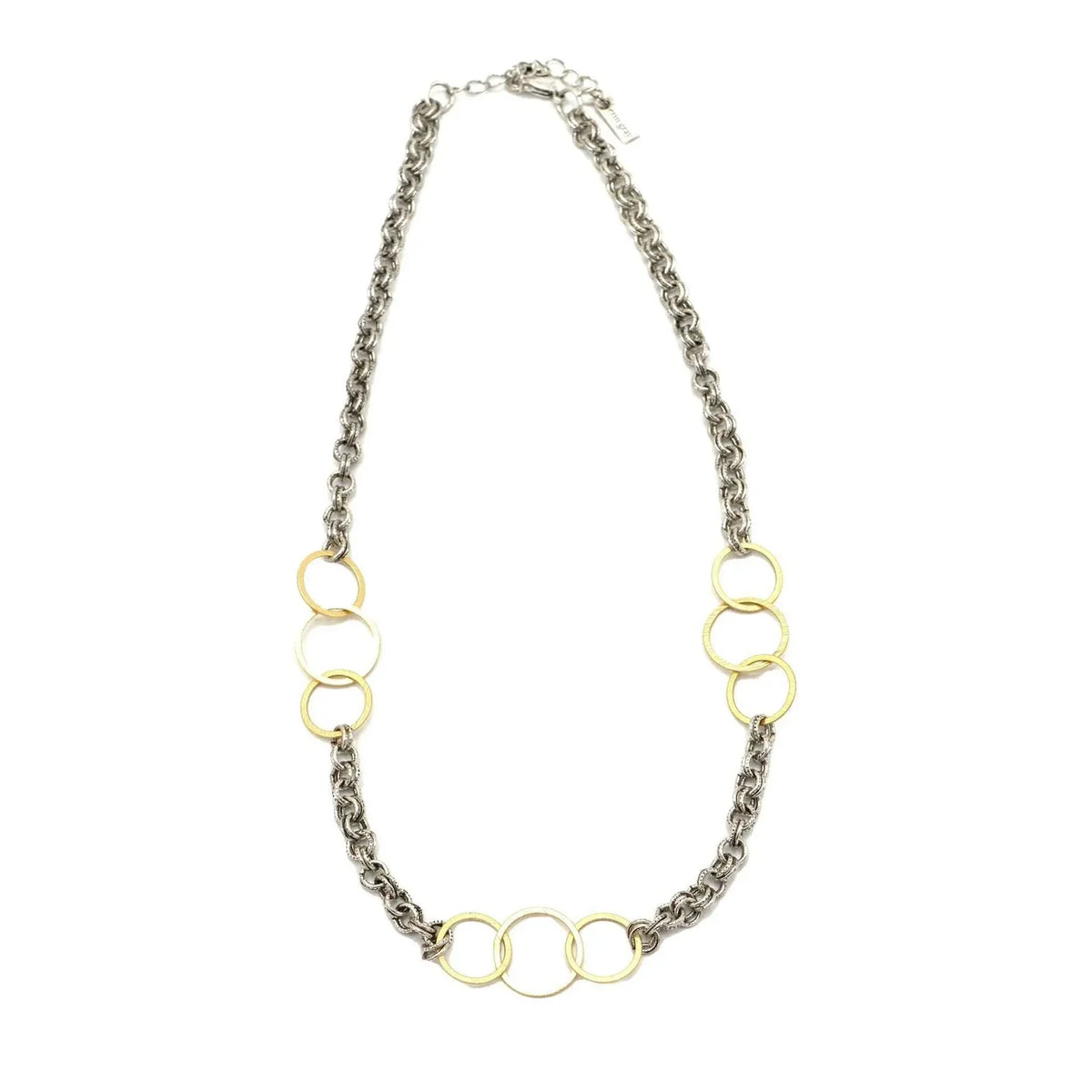 Allure Gold Trinity Mixed Metal Necklace