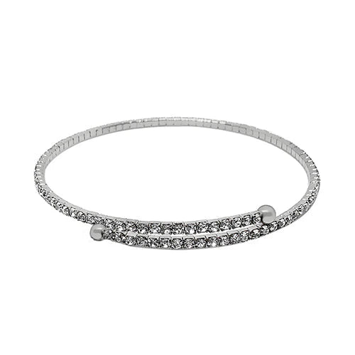 Maya J | Single Fine Crystal Flexi Bracelet