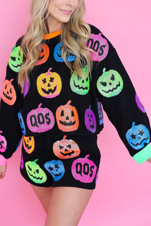 Queen of Sparkles | Halloween Black O'Lantern Sweatshirt